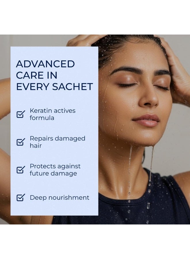 Dove Intensive Repair Shampoo, 5ml Sachet - Pack of 64 - Image 4